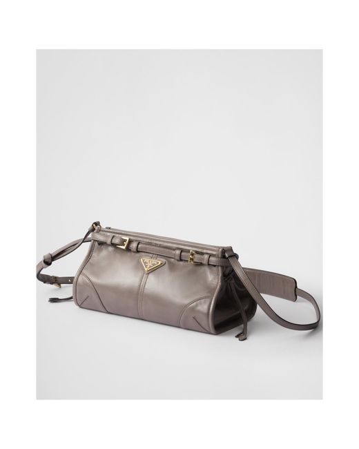 Prada Brown Small Leather Shoulder Bag