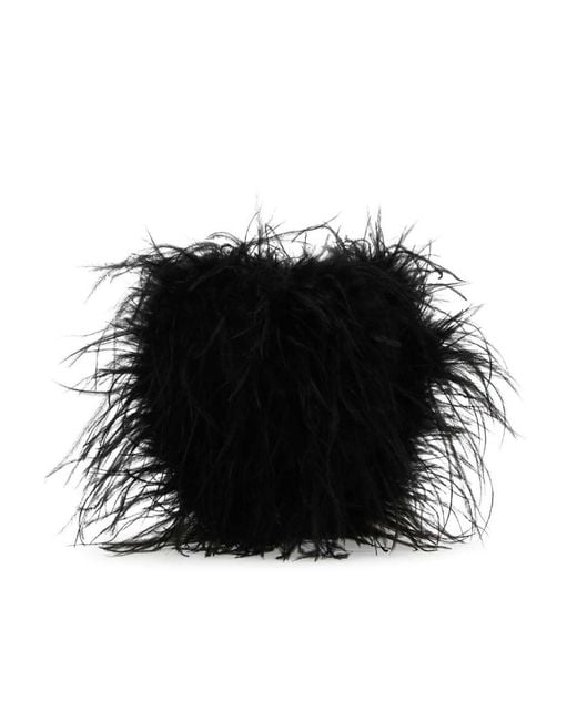 Alexander Wang Black Heart Pillow Clutch Bag