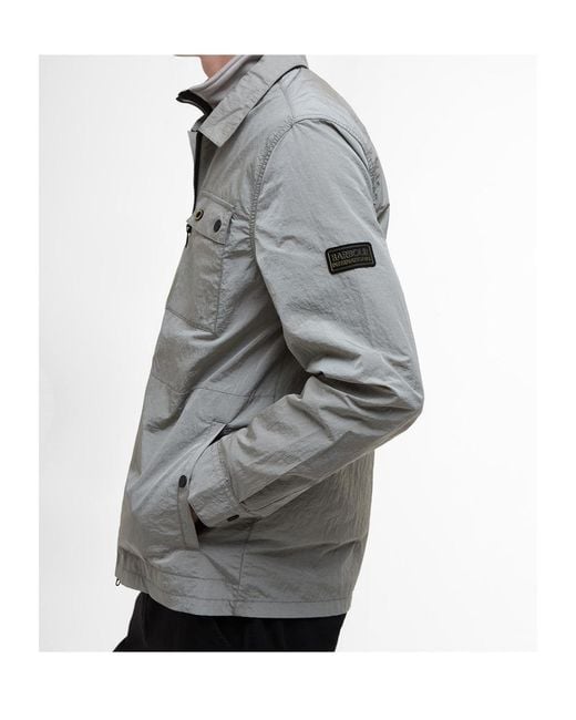 Barbour Gray Long-Sleeved Casual Jacket for men