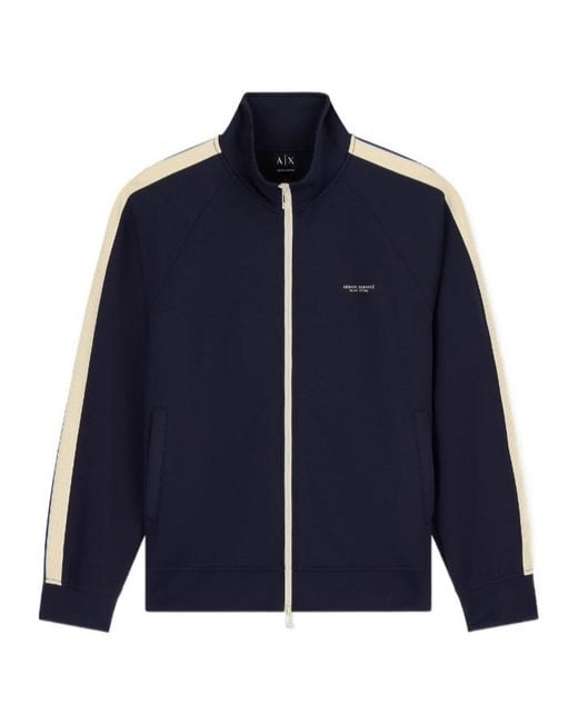 ARMANI EXCHANGE Blue Sweatshirt Stretch Modal With Cotton Lining for men