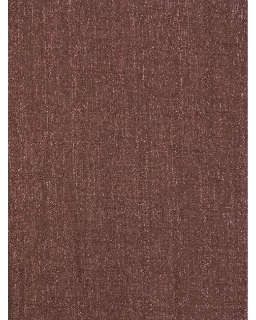 Brunello Cucinelli Purple Fringed Scarf