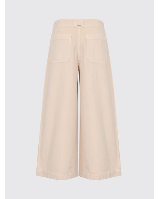 Twinset Natural Wide-Leg Trousers