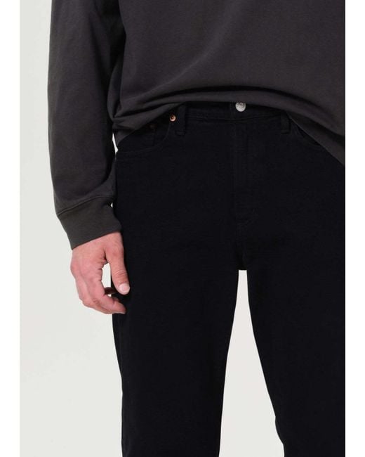 Agolde Black Buttoned Straight-Leg Jeans for men