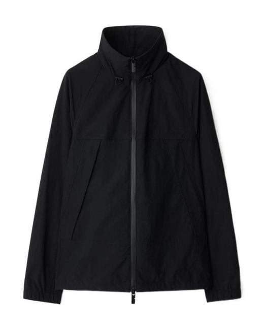 Burberry Black Ekd Zip-Up Lightweight Jacket