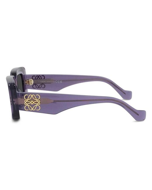 Loewe Black Rectangle Frame Sunglasses