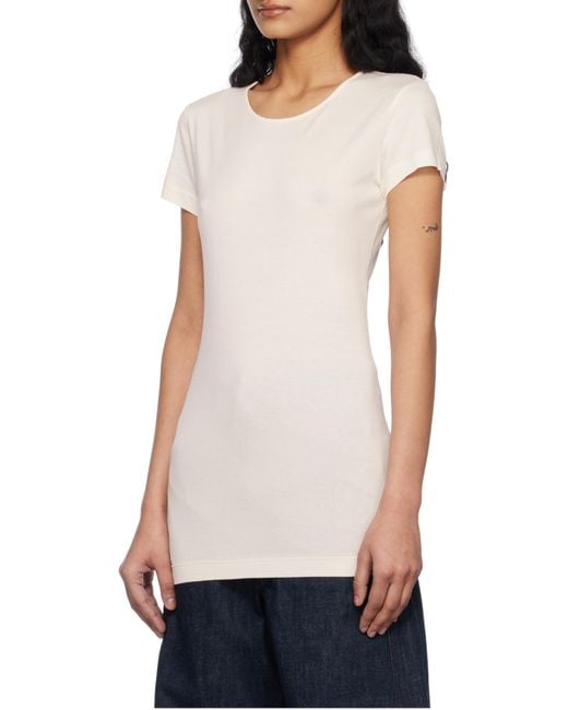 Lemaire White Cotton T-Shirt