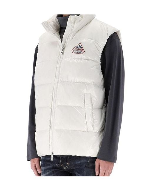Pyrenex White John Down Vest for men