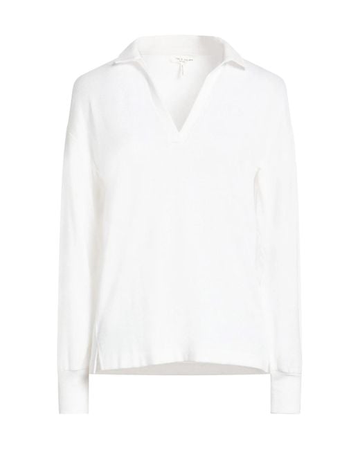 Rag & Bone White Plain Colour Jumper