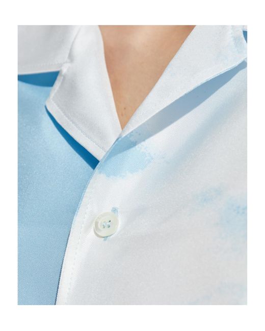 Moschino Blue Silk Shirt