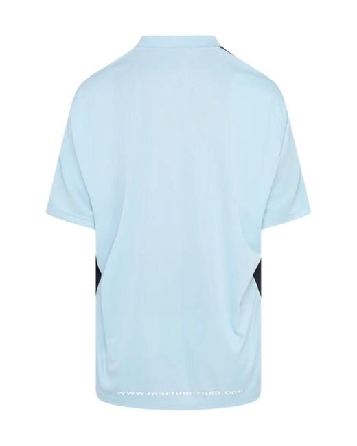 Martine Rose Blue Number-Print T-Shirt