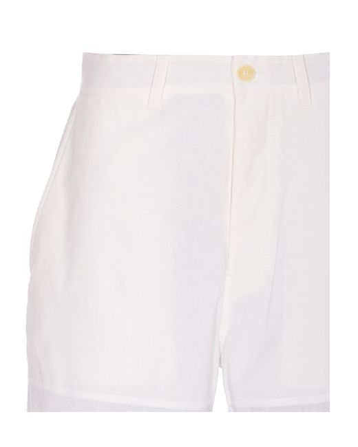 MARINE SERRE White Belt Loops Slacks