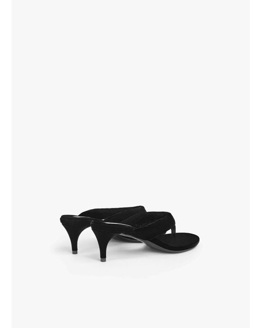 Alaïa Blue Alaïa Heeled Thong Mules