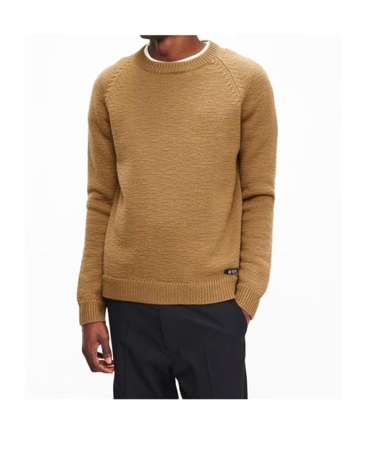 Prada Brown Logo Jumper Sn62 for men