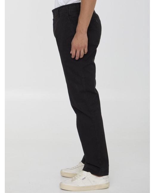 James Perse Black Rigid Canvas Pants for men
