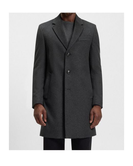 Boss Black Buttoned Coat for men