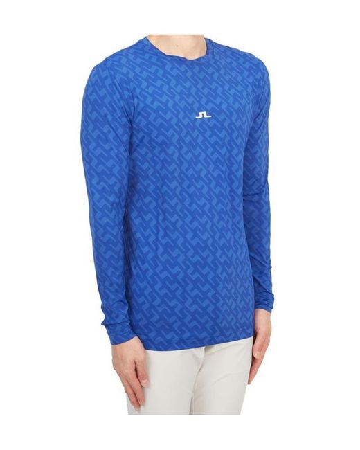 J.Lindeberg Blue Thor Long-Sleeve Top for men