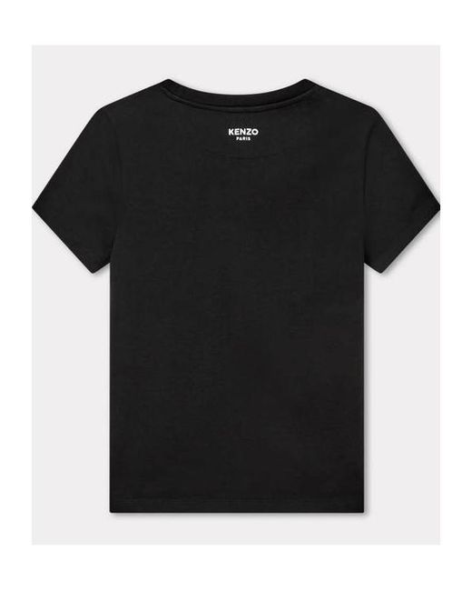 KENZO Black Boke Flower Embroidered T-Shirt