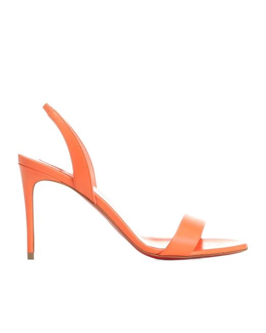 Christian Louboutin Pink O Marylin Leather Sandals