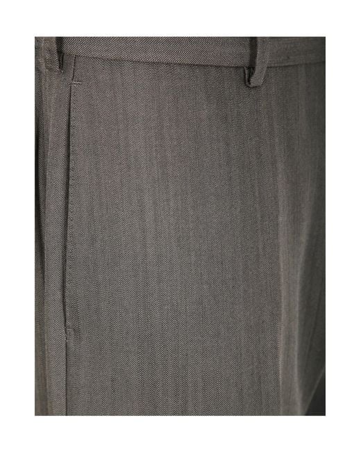 Paul Smith Gray Belt Loop Casual Pants for men