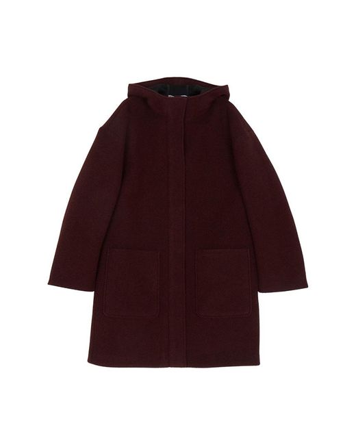 Max Mara Red Hooded Coat