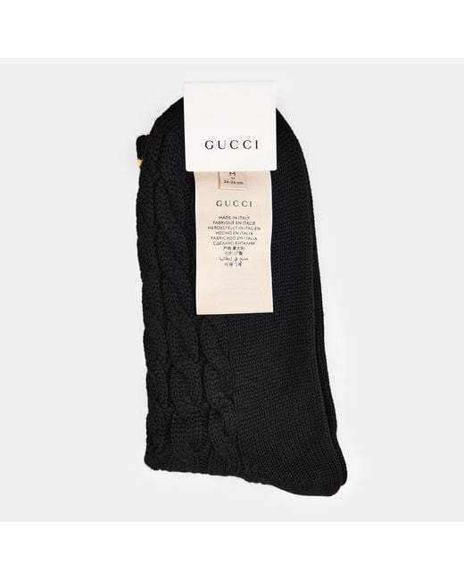 Gucci Black Logo Socks