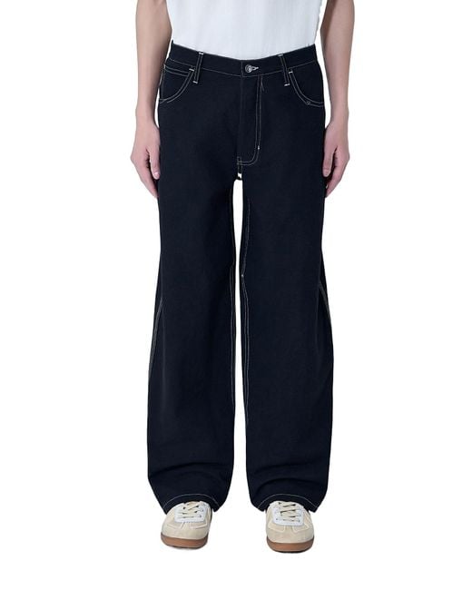 STORY mfg. Blue Poetry Wide-Leg Jeans for men