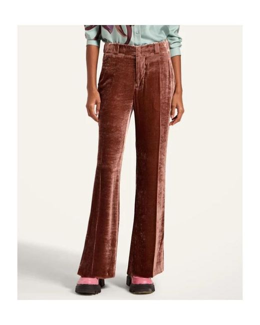 LaDoubleJ Brown La Doublej Good Butt Velvet Flare Pants