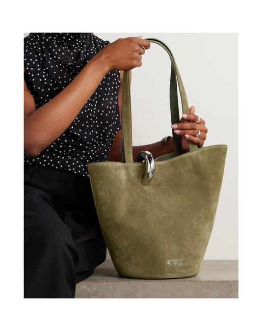 Jacquemus Metallic Asymmetrical Designed Tote Bag