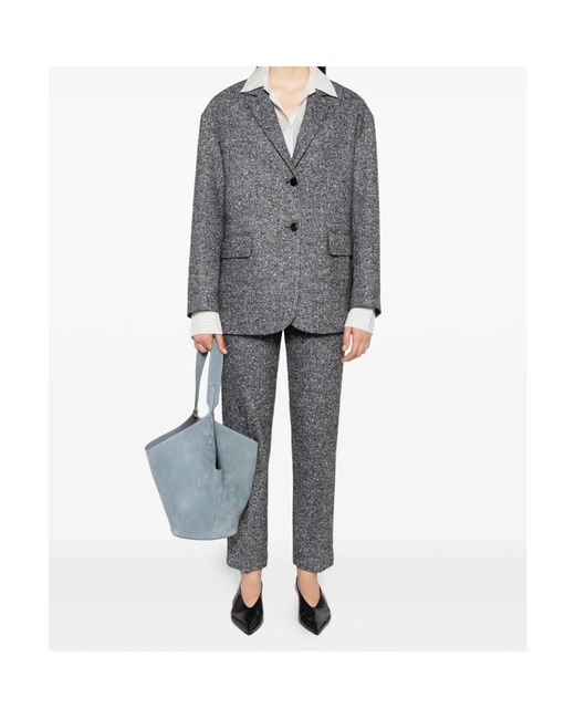 Ermanno Scervino Gray Tailored Trousers