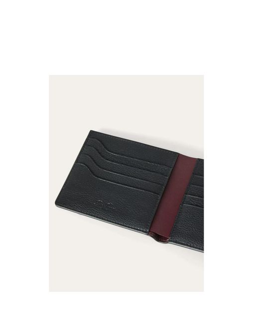 Loro Piana Black Double-Fold Wallet for men