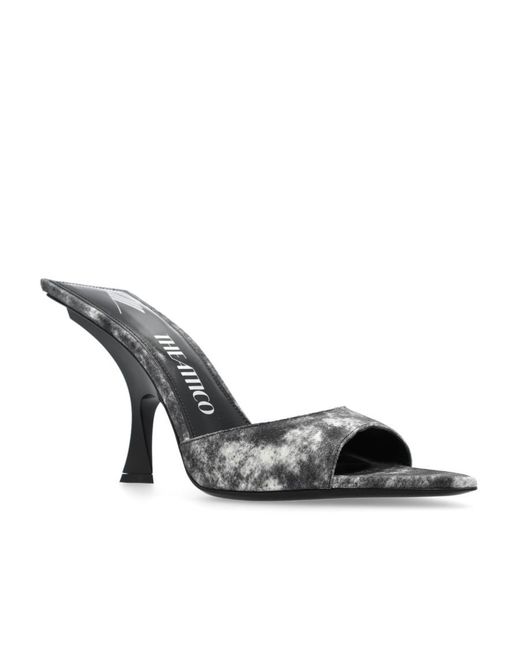 The Attico Metallic The Ester Pointed Toe Mules