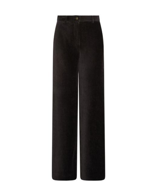 Marella Black Corduroy Trousers