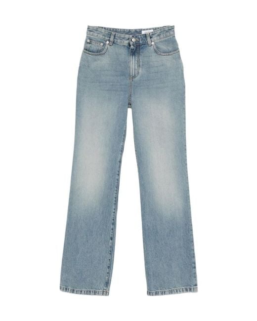 McQueen Blue Straight Leg Jeans