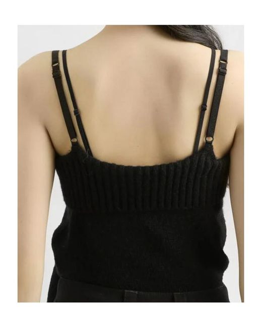 Dolce & Gabbana Black Knitted Tank Top