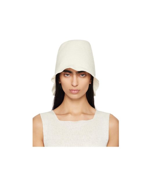 The Row White Jashi Bucket Hat