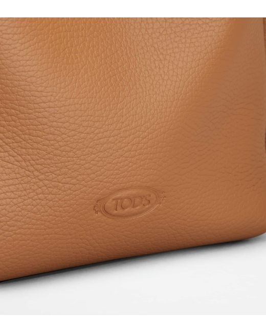 Tod's Brown Dual-Handle Shoulder Bag