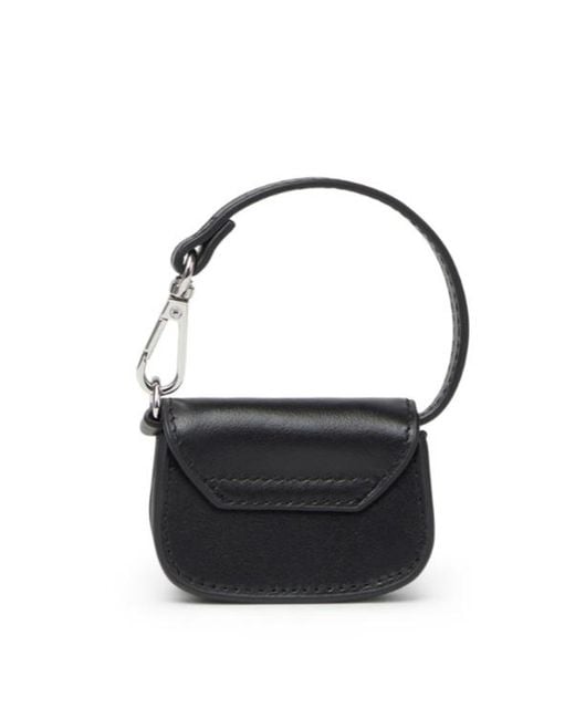 DIESEL Black 1 Dr Pouch Micro Keyring