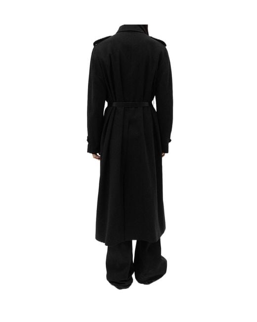 Ann Demeulemeester Black Wilmer Coat for men