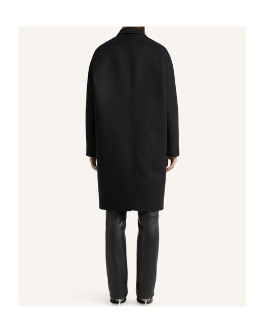 Courreges Black Courrèges Double-Breasted Coat