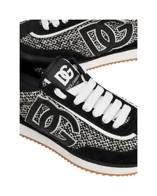 Dolce & Gabbana Black 'Dg Cushion' Sports Shoes