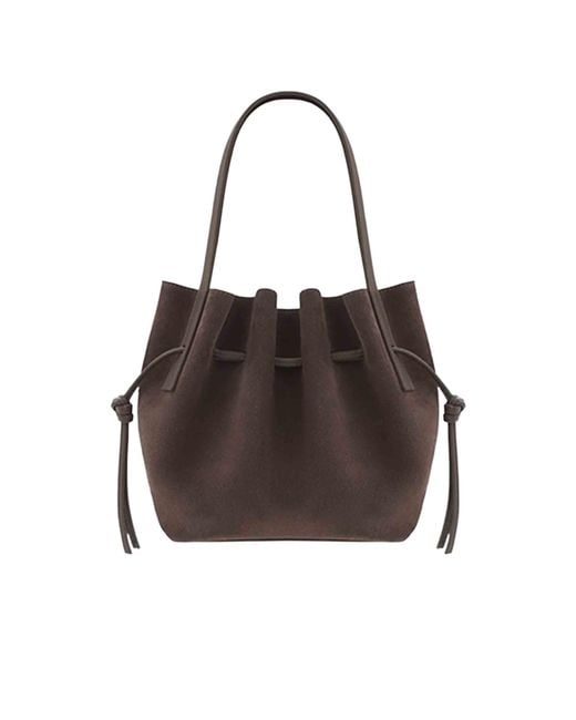 Yuzefi Brown Top-Handle Shoulder Bag