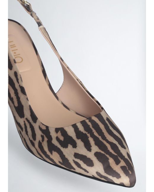 Liu Jo Metallic Slingback High Heel Sandals