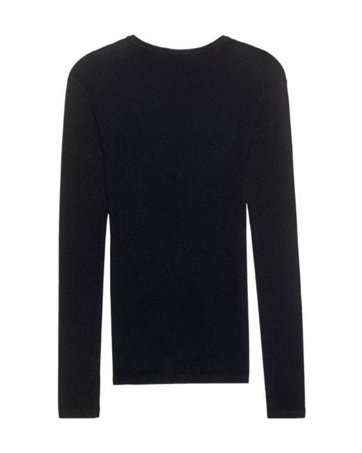 Lisa Yang Black Crew Neck T-Shirt