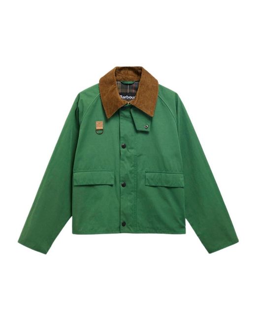 Barbour Green Spey Oversized Jacket for men