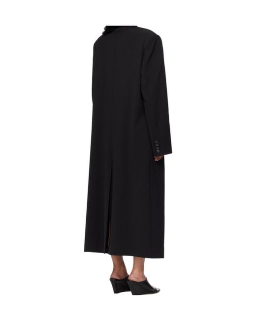 Jean Paul Gaultier Black Double Layer Body Detail Coat