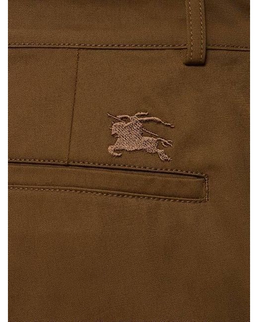 Burberry Brown Twill Casual Pants for men