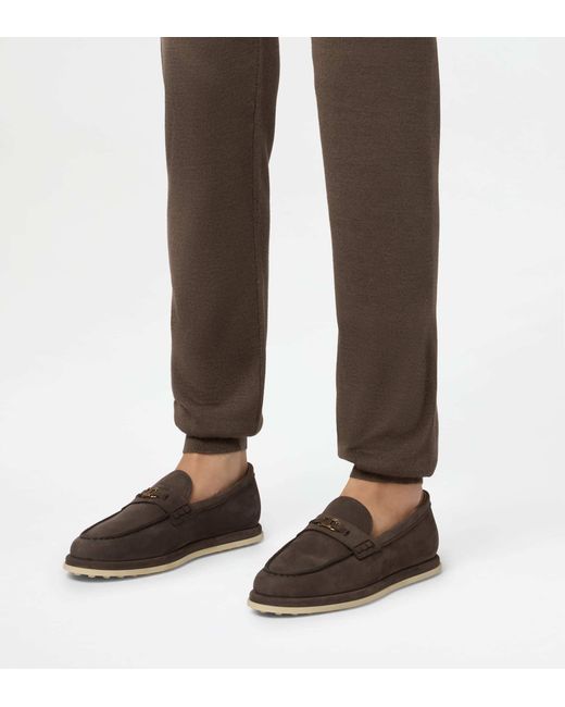Tod's Brown Round-Toe Loafers