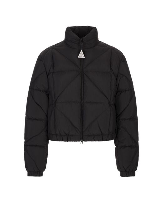 Moncler Black Anafi Zip-Up Quilted Jacket