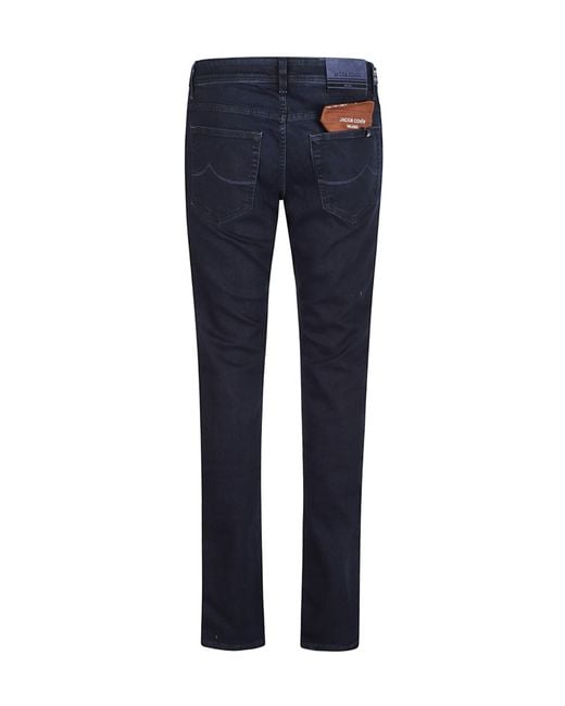 Jacob Cohen Blue 5 Pocket Slim Fit Nick Slim Jeans for men