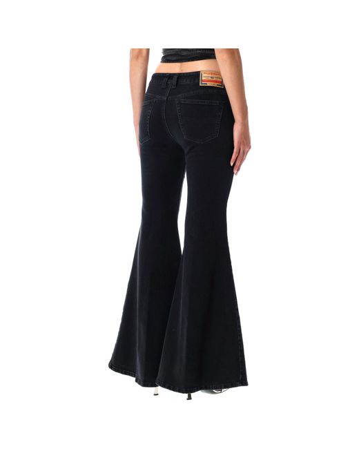 DIESEL Black Flared Jeans